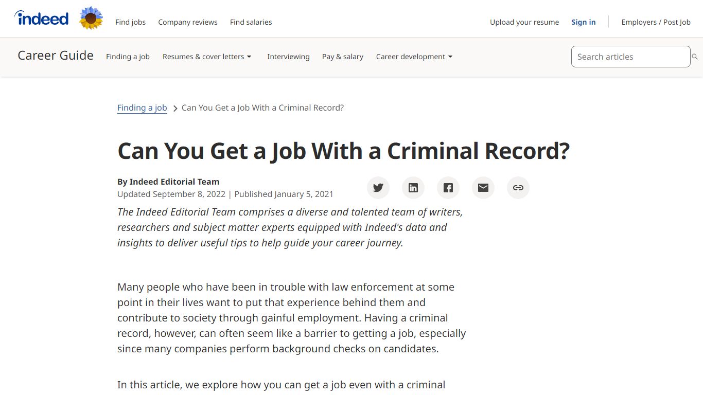 Can You Get a Job With a Criminal Record? | Indeed.com